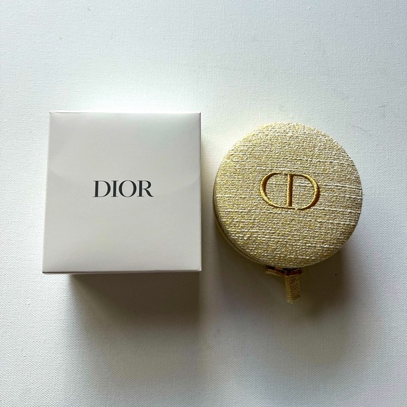 Dior Handbags - Dior Beauty Gold Cosmetic Pouch Toiletry Case